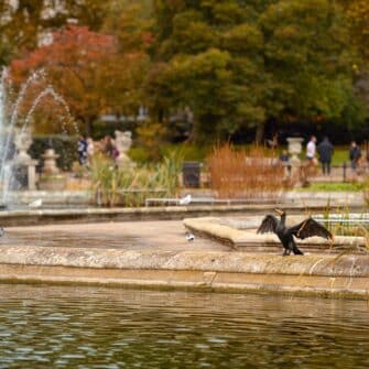 London,Kensington,Garden.,Italian,Fountain.,Autumn